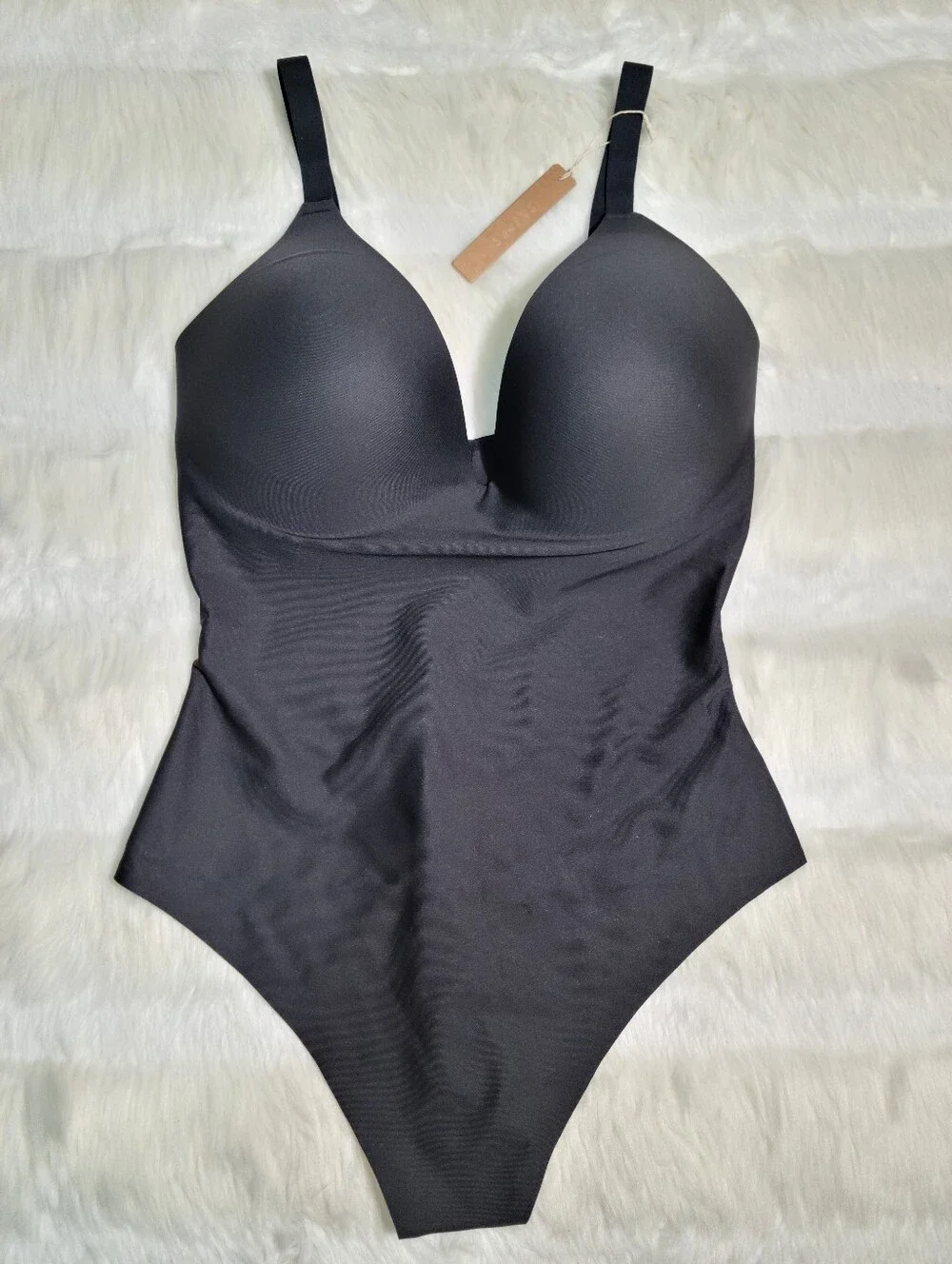 SKIMS Body Super Push Up Thong Bodysuit Black Onyx XL NEW